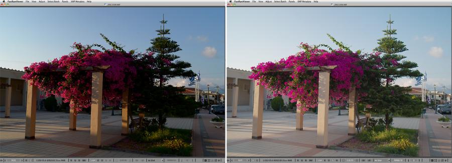 FastRawViewer. Evening in Greece. Shadow Boost